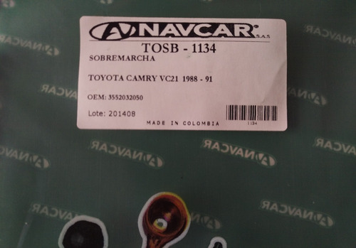 Guaya Sobremarcha Toyota Camry 88 Al 91 35520 32050 Navcar
