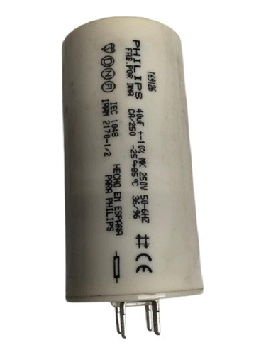 Capacitor Philips Uf 40 250 V 50-6hz Pack 5 Unidades