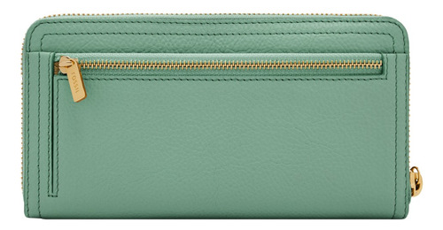 Cartera De Mano Logan De Piel Verde Mujer Fossil
