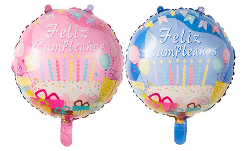 Pack Globos Feliz Cumpleaños 24 Unidades Diseño Surtido