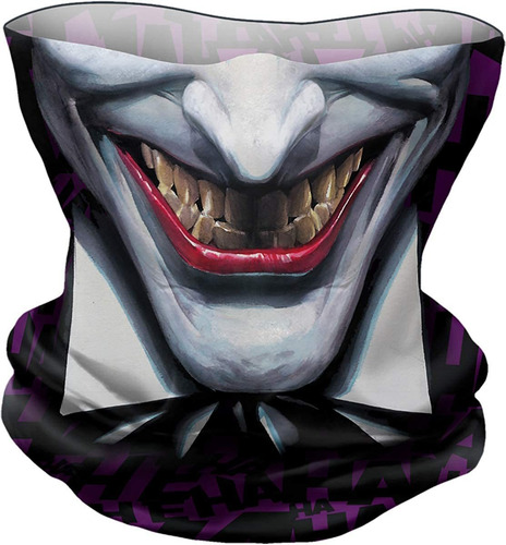 Dc Comics - Joker - Ha - Cubrebocas Multifuncionales - L Neg