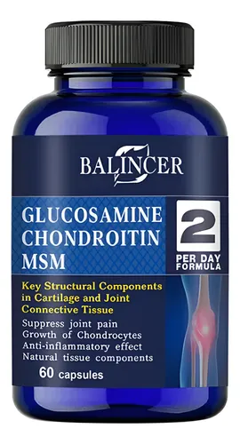 Glucosamina 1500mg Condoitrina Msm 1700mg (60 Capsulas)