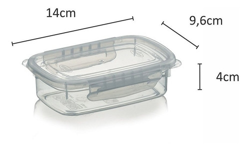 Pote Prático Hermético 270ml Nitron Pt 1 Un