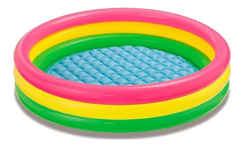 Piscina Intex 61x22cm Inflable 3 Aros Piso Inflable Nueva