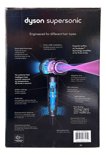 Secador De Cabelo Supersônic Dyson Com Suporte Magnetico Cor Fúcsia 127v