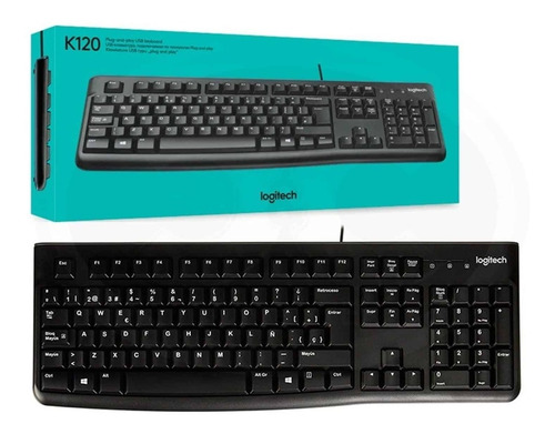 Teclado Logitech K120 Conexión Usb