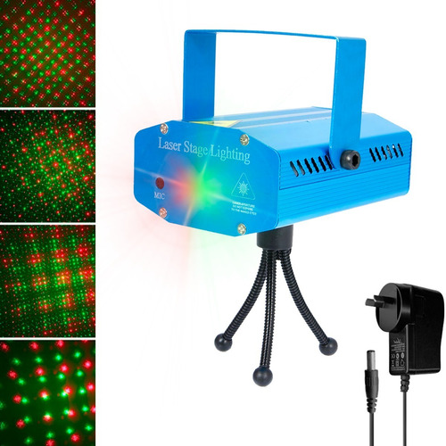 Imagen 1 de 9 de Laser Color Efecto Dj Audioritmico Figuras Fiesta Proyector