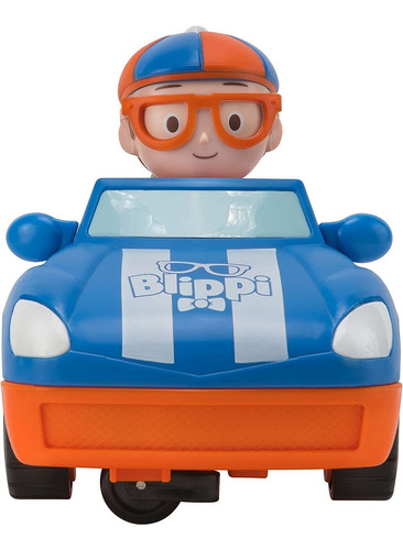 Blippi Racecar Vehículo A Control Remoto C/ Sonidos Original Color Azul
