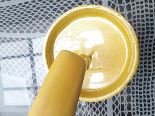 Imagen 5 de 7 de Pintura Plastisol Serigrafia Dorado Escarchado Y Basico 500g
