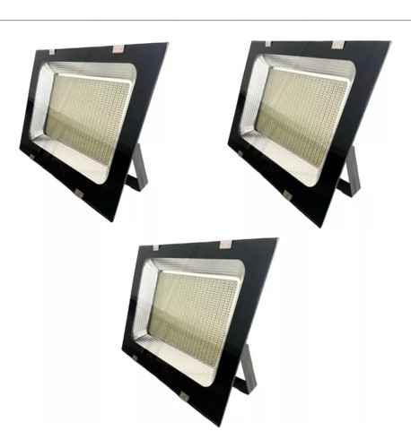 Pack 3 Foco  Reflector 800w Luz Led Exterior Canchas Ip67