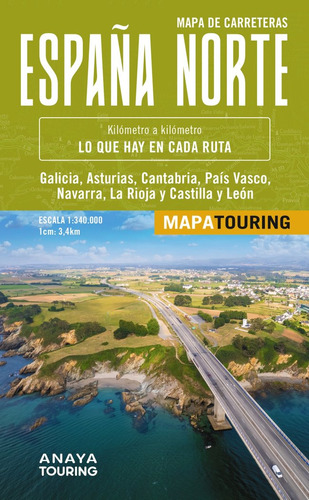 Libro Mapa De Carreteras De Espaãa Norte 1:340.000 Despl...