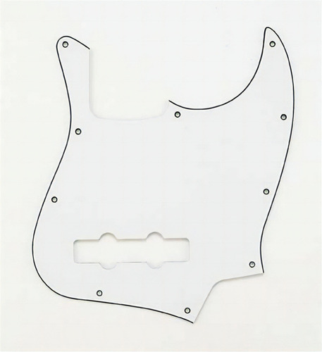 Protector de graves blanco Spirit de 3 capas para Fender Jazz Bass