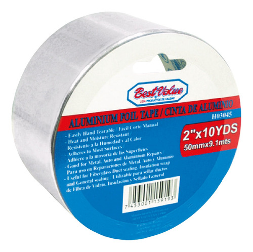 Cinta De Aluminio 2  X 10 Yds H03045 Bestvalue