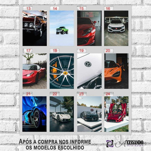 Imagem 3 de 8 de 5 Pôster Cartaz Carro Esport Classico P/ Emoldurar 40x30cm