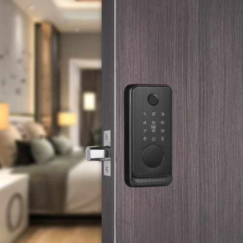 Fechadura Biométrica Beluni Black Pivotante 437 Smart Ttlock