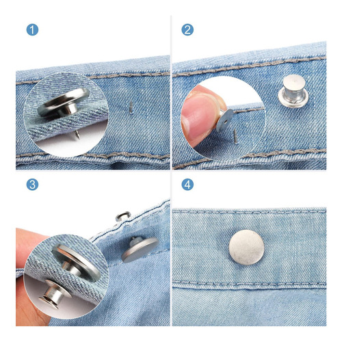 Botón De Jeans Patikil De 17 Mm, 12 Paquetes De Alfombras De
