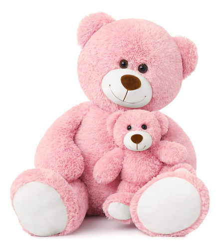 Muiteiur Juego De Oso De Peluche Gigante Rosa De 40 Pulgada.