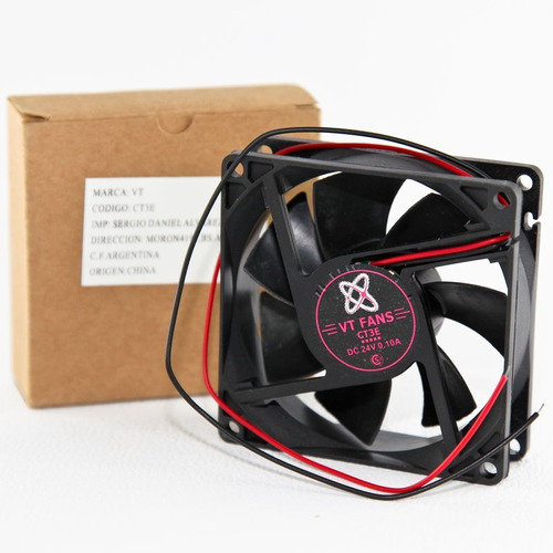 2 Cooler Fan 24v Ct3e 80x80x25 Mm 3 Pulgada 3000rpm Buje Hte