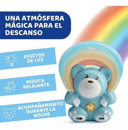 Proyector Musical Rainbow Bear Chicco Bebé Dormir Arco Iris