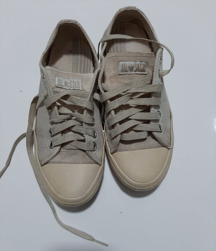 Tênis Converse All-star Inteiríssimo, Pouco Uso, Tecido Cru
