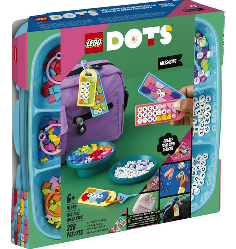 Lego Dots Mega Pack De Adornos De Mala Mensagens 41949