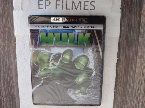 Blu Ray 4k Ultra Hd Hulk (2003) - Dub/leg. Lacrado Raridade