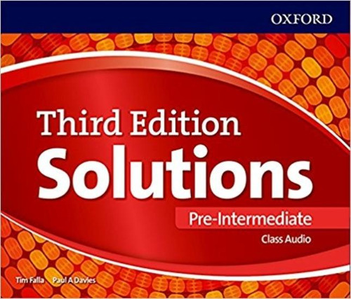 Solutions Pre-Intermediate (3Rd.Edition) - Audio Cd, de Davies, Paul. Editorial Oxford University Press, tapa tapa blanda en inglés internacional, 2017