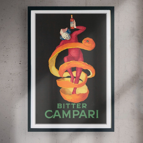 Cuadro 60x40 Bebidas - Campari Art - Poster Vintage