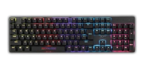 Teclado Gamer Mecánico 3dfx Sedrik Qwerty Rgb Mlab