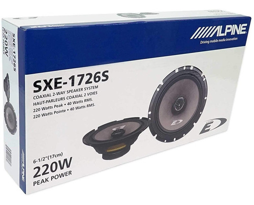 Imagen 6 de 9 de Nuevas Bocinas Alpine 6.5 Altavoces Coaxiales 2 Vías