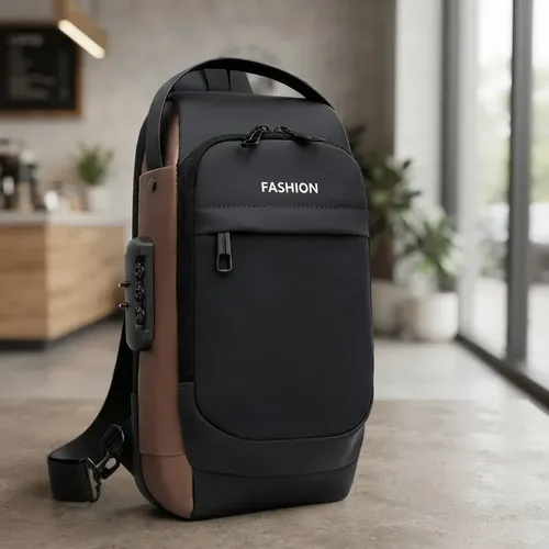 Bolsa Shoulder Bag Tiracolo Antifurto Casual Usb Impermeável - R$ 54,12
