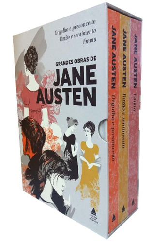 Box Livro Grandes Obras De Jane Austen - 3 Vol. - Lacrado