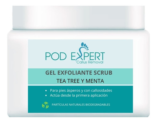 Gel Exfoliante Pédico Tea Tree Y Menta Pod Expert 250ml