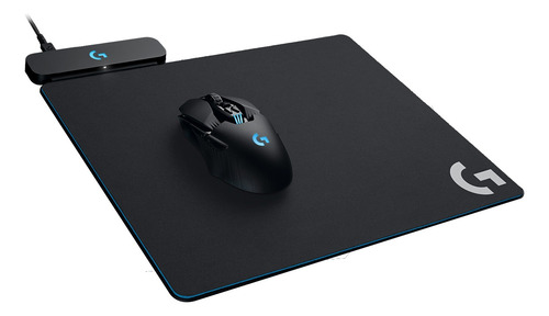 Powerplay Logitech, Mouse Pad Con Sistema Inalámbrico Negro