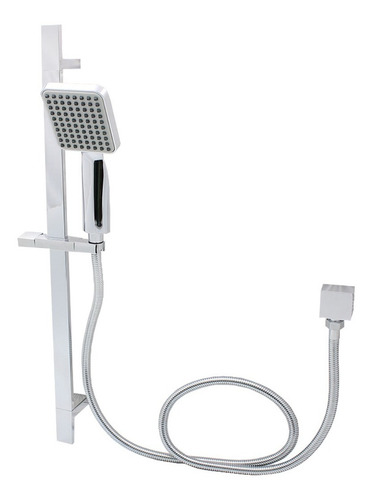 Accesorios Baño Cuadrado Regadera Teléfono Salida Tina Cromo