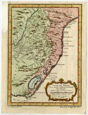 Mapa Del Este De Uruguay  - Schley 1758 - Lámina 45x30 Cm.