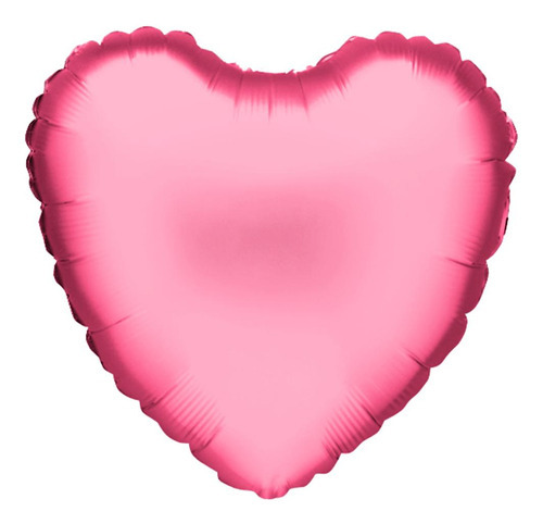 Balão Metalizado Coração Rose Decoração 45 Cm Un