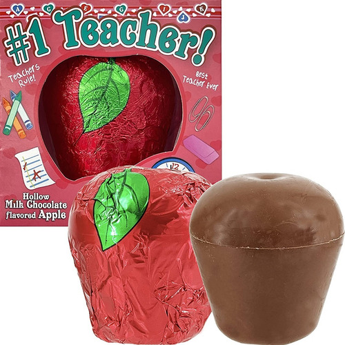 Chocolate En Forma De Manzana Regalo De Miss O Profesor 106g