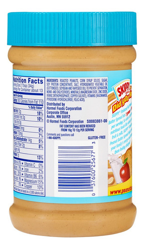 Skippy Crema De Cacahuate Reducida Grasa 462g