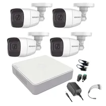 Comprar Epcom Kit Cámaras de Seguridad Video Vigilancia Metalicas con Microfono Integrado 2mp Cctv 4 Cámaras Bala con Audio por Coaxitron Turbohd 1080p Lite
