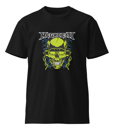 Camiseta Banda Megadeth Estampada Algodón Ropa Rock Metal 