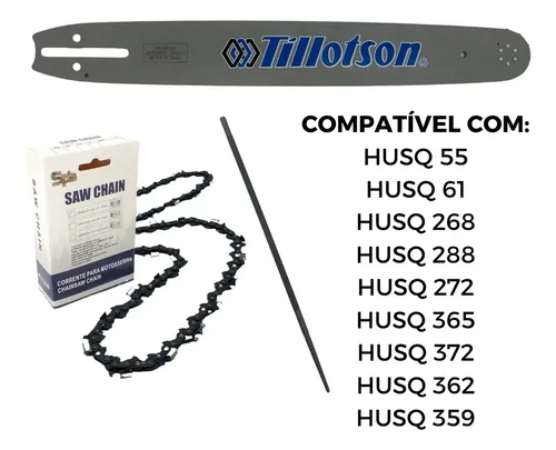 Sabre 18 Corrente 34 Facas Para Husqvarna 61 272 372 Xp