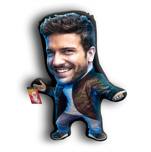 Imagen 1 de 1 de Cojín Peluche Pablo Alborán Chiquito 40cm Vudú Love