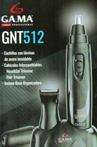 Recortadora GA.MA Italy GNT 512 negra
