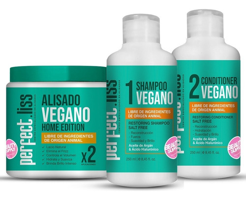 Kit De Alisado Vegano Perfect.liss Rápida Y Fácil Aplicación