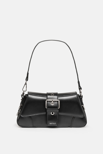 Cartera Battló Kenzie Minibag Negro T/ Bandolera Y Al Hombro Acabado de los herrajes Níquel Diseño de la tela Lisa