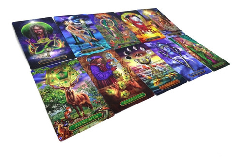 Imagem 7 de 7 de Gilded Tarot Royale Dourado Real + Toalha Vermelha+ Saquinho