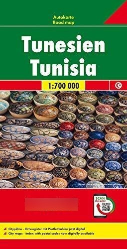 Túnez, Mapa De Carreteras. Escala 1:700.000. Freytag & Bernd
