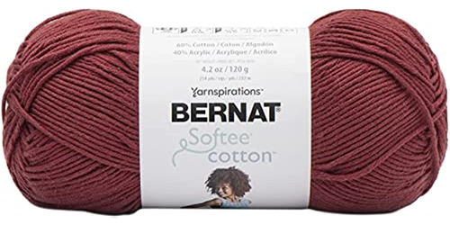 Bernat Softee Cotton Yarn, Warm Red