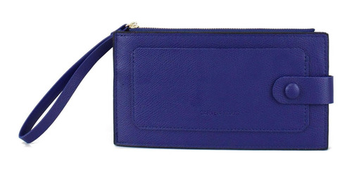 Billetera De Mujer Tarja Azul Carven